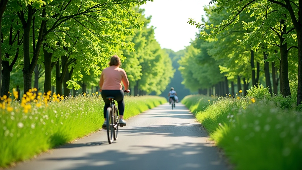 Jihlavský greenway - moderní cyklostezka vedoucí přes přírodní krajinu Vysočiny s asfaltem a zeleným okolím